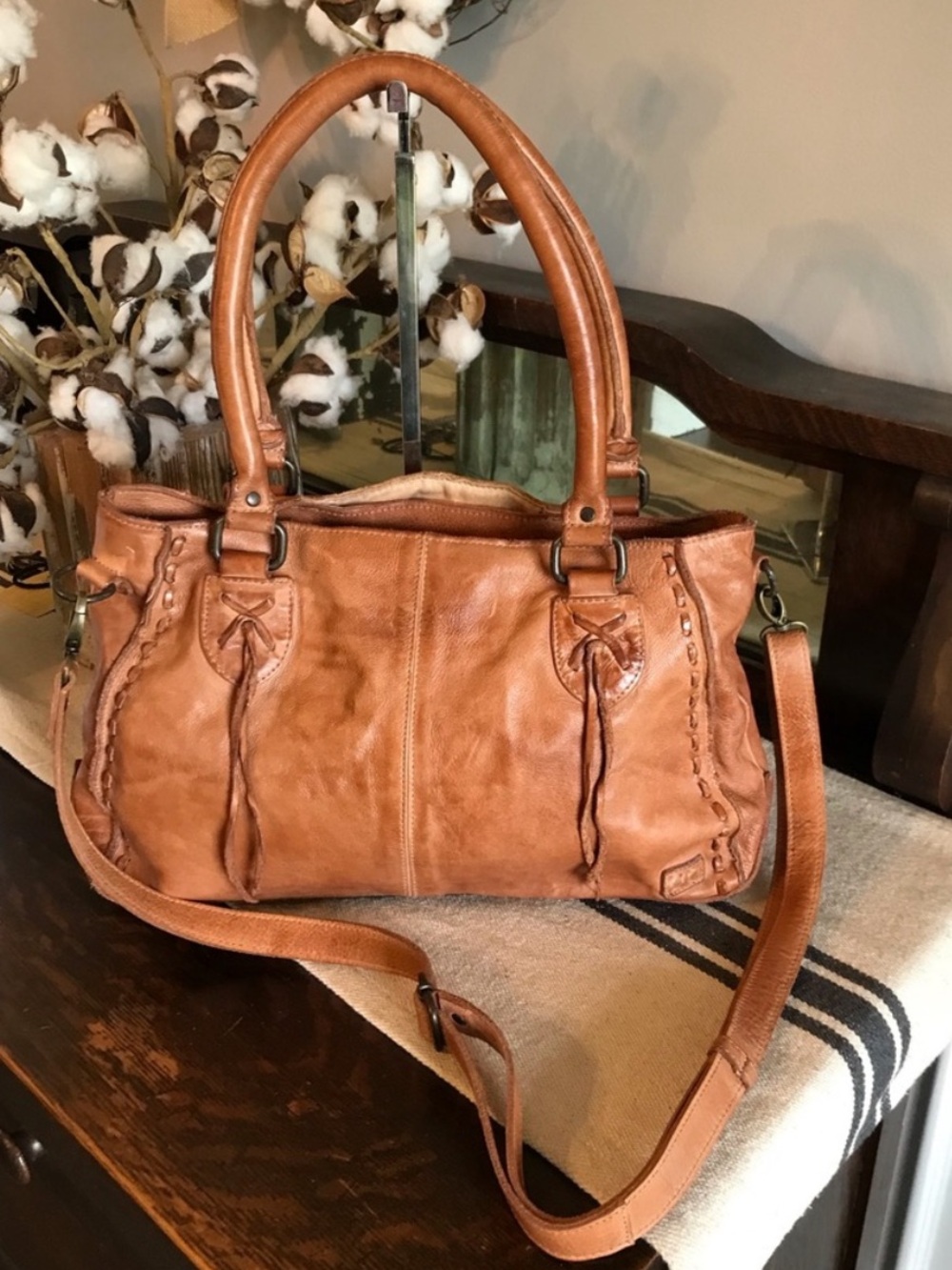 Bed Stu Rockababy Tote in Tan Dip Dye Brown NWOT NEW WITHOUT TAGS